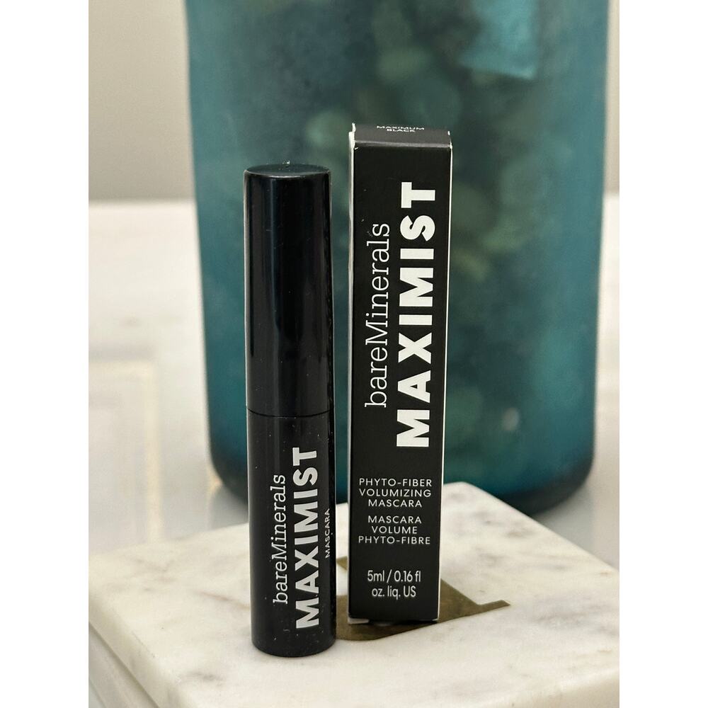 BareMinerals Maximist Phyto-Fiber Volumizing Mascara Maximum Black Mini Travel